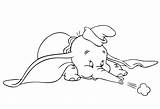 Dumbo Elefante Blows Stampare Bebe Designlooter sketch template