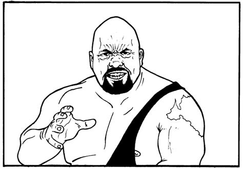 wwe big show coloring sheet coloring pages