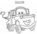 Mater Tow Coloring Pages Drawing Mcqueen Lightning Truck Drawings Disney Cars Color Sketch Easy Printable Cartoon Colouring Getcolorings Print Sketches sketch template