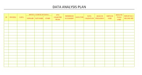 data analysis plan