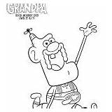 Uncle Grandpa Miracle Belly sketch template