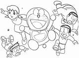 Coloring Doraemon Pages Color Popular Book sketch template