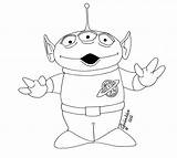 Toy Story Alien Coloring Getcolorings Color Pages sketch template