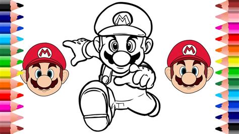 super mario run coloring pages  kids mario coloring pages youtube
