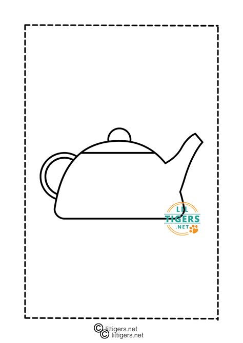 printable teapot templates lil tigers