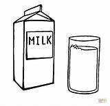 Milk Colouring Coloring Clipart Carton Printable sketch template