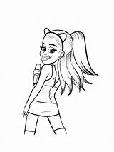 Ariana Coloring sketch template