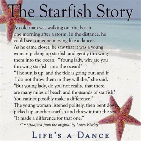 starfish story  loren eisely contributor jennifer fogle