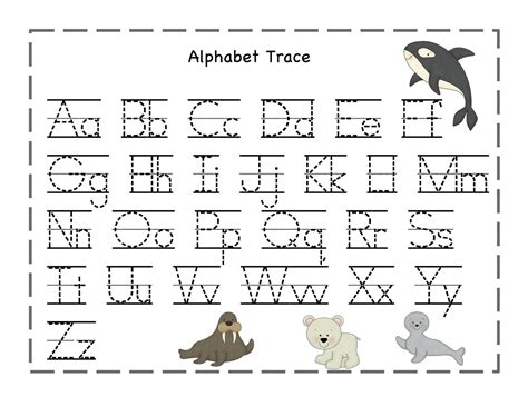 printable  tracing letters numbers