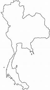 Thailand Map Geography Zones sketch template