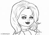 Chucky Coloring Bride Pages Printable Print Drawing Color Kids Colouring Halloween Adults Skull Creative Albanysinsanity Coloringhome sketch template
