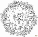 Mandalas Tegninger Til Snowman Farvelægning Bolas sketch template