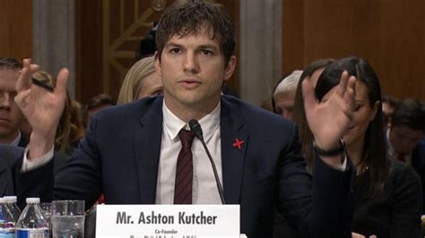 ashton kutcher gives emotional testimony at hearing on ending modern