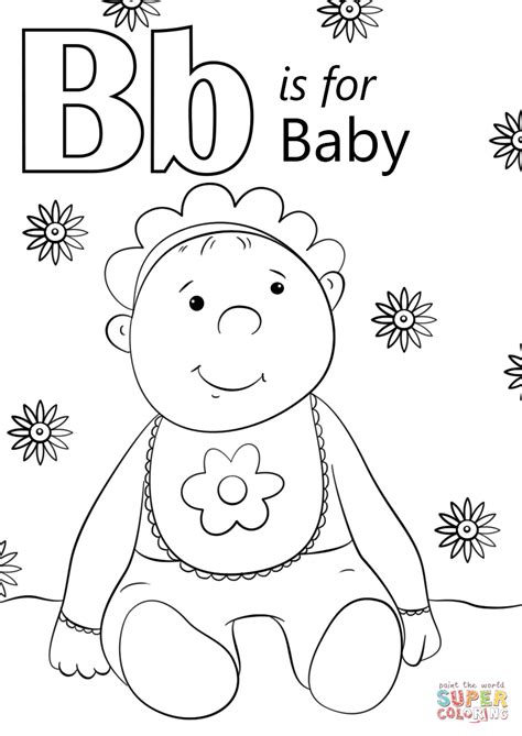 letter    baby coloring page  printable coloring pages
