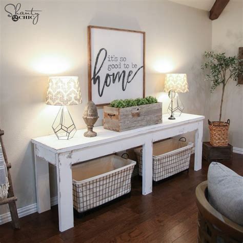 pin  cathi stewart  cozy home farmhouse console table home