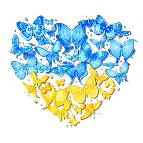 blue valentines heart with blue plants isolated on white background