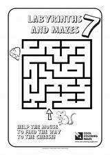 Coloring Pages Labyrinth Cool Maze Labyrinths Mazes Kids Template Activities sketch template