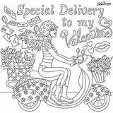 Coloring Pages Valentine Color Colouring Adults Choose Board Book sketch template