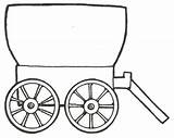 Wagon Handcart Pioneer Cliparts Ox Clipartmag sketch template