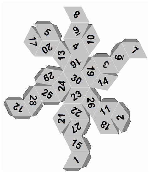 sided dice template fresh dicecollector  paper dice templates