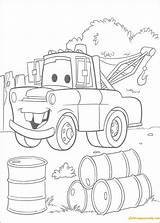 Pages Mater Chevrolet Truck Coloring Cartoons sketch template