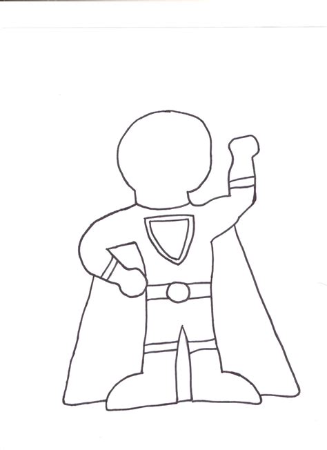 coloring pages  superhero outline