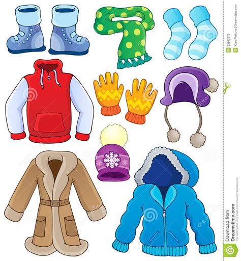 images  clip art winter clothes naglyadnye posobiya deti