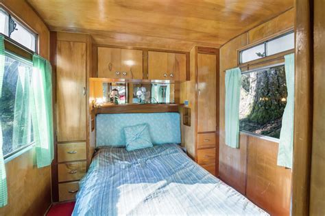 repurposed trailer  charming tiny cabin