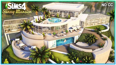 Sims 4 Mega Mansion ☀️ [no Cc] Sims 4 Speed Build Kate Emerald