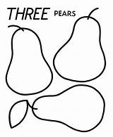 Objects Counting Coloring Activity Pages Clipart Count Pears Cliparts Three Sheet Numbers Clip Group Learning Game Sheets Honkingdonkey Library Directions sketch template