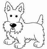 Scottie Coloring Pages Terrier Dog Scottish Westie Drawing Dogs Clip Stevens Betsy Printable Template Pattern Color Drawings Silhouette Embroidery Cartoon sketch template