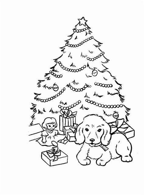 christmas puppies coloring pages coloring home