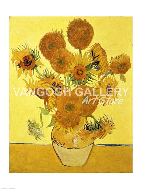 Sunflowers 1888 Yellow Fine Art Print By Vincent Van Gogh