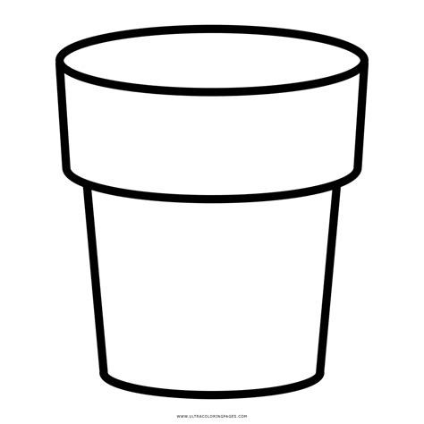 flower pot coloring page ultra coloring pages
