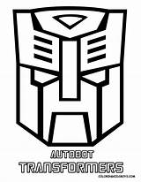 Transformers Coloring Pages Transformer Autobot Logo Printable Cake Birthday Coloriage Print Kids Color Sheets Sonic Colouring Autobots Mask Bots Rescue sketch template