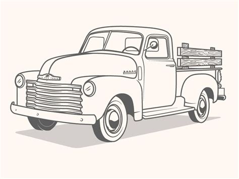 truck illustration truck coloring pages truck crafts truck art