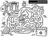 Coloring Maze Recycle Recycling Pages Battery Monster Loch Ness Reuse Reduce Getcolorings Printable Kids Color Getdrawings Print sketch template