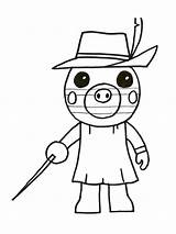 Piggy Roblox Zizzy Xcolorings Colouring George 720px 900px sketch template