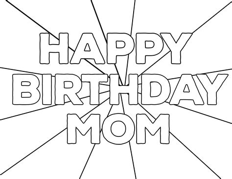 template happy birthday banner coloring pages pics png