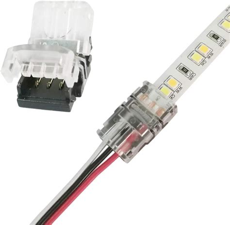 pin mm led strip connectors diy strip  wire quick connection    tunable daul