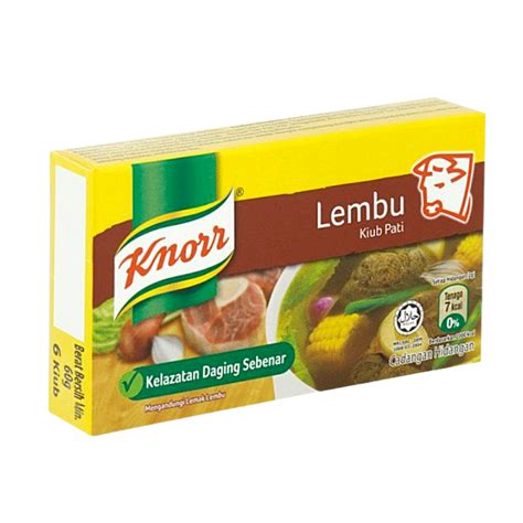 Knorr Kiub Pati Lembu 10g X 6s Toko Warisan Halal Frozen Food