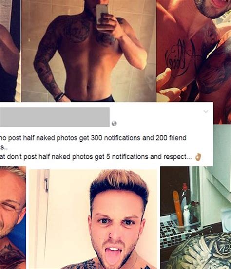 guy in tons of shirtless selfies shames women who share