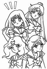Coloring Pages Sailor Book Moon Kids Rayearth Knight Magic Printable sketch template