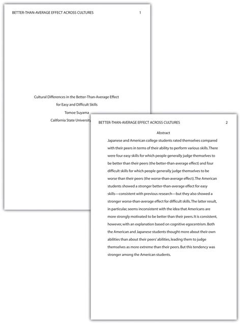 sample college  format paper   short essay format