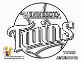 Coloring Minnesota Twins Baseball Pages Logo Mlb League Color Major Kids Wild Book Print Mn Logos Sheets Printable Boys Teams sketch template