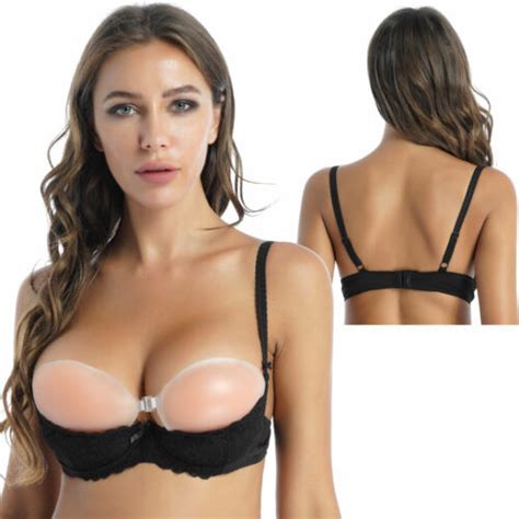 Us Womens 1 2 Cup Push Up Underwire Lace Bra Lingerie Brassiere Sexy