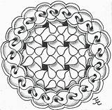 Zentangle Tangle Pico Noom Puffin sketch template