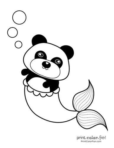 unicorn panda coloring pages img clam