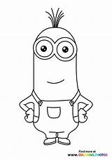 Coloring Minions sketch template