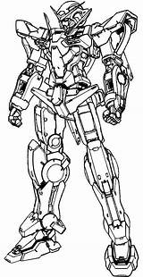 Exia Gundam Lineart Sevensense sketch template